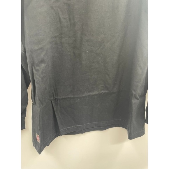 NWT Ariat Roughneck Skull Logo Shirt Men's Large Black 100% Cotton Long Sleeve - Picture 6 of 10